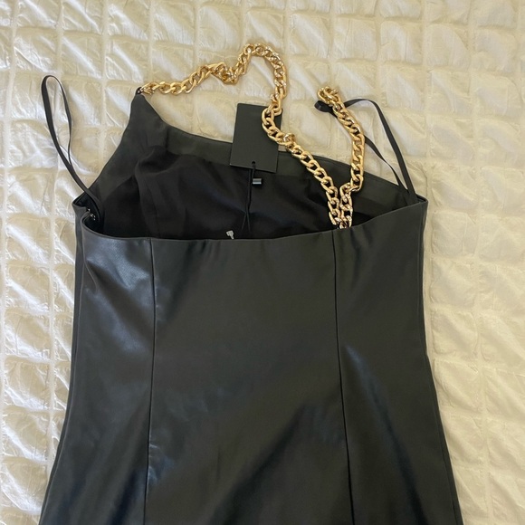 Revolve NBD Darby faux leather one shoulder rhinestone strap - Picture 9 of 13
